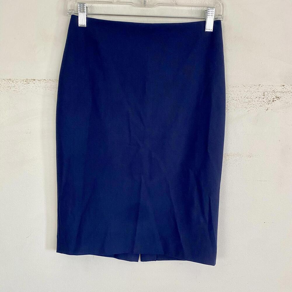 THEORY navy blue pencil skirt sz 00